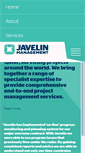 Mobile Screenshot of javelinmanagement.com