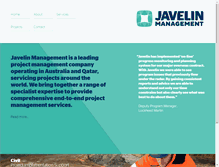 Tablet Screenshot of javelinmanagement.com